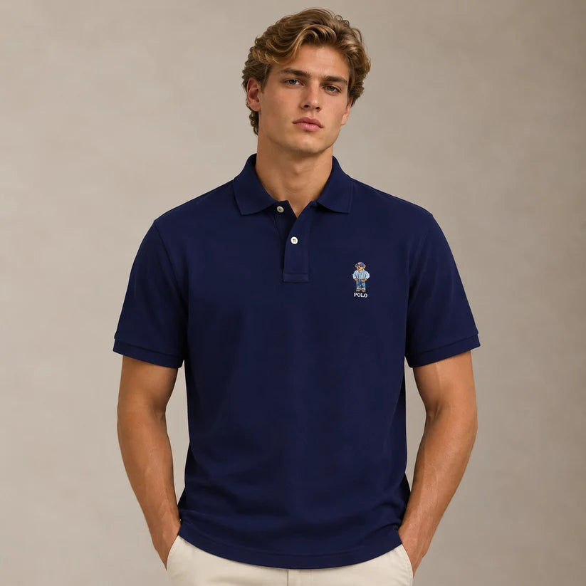 Camisa Polo Ralph Lauren Bear – Branco ou Azul Marinho