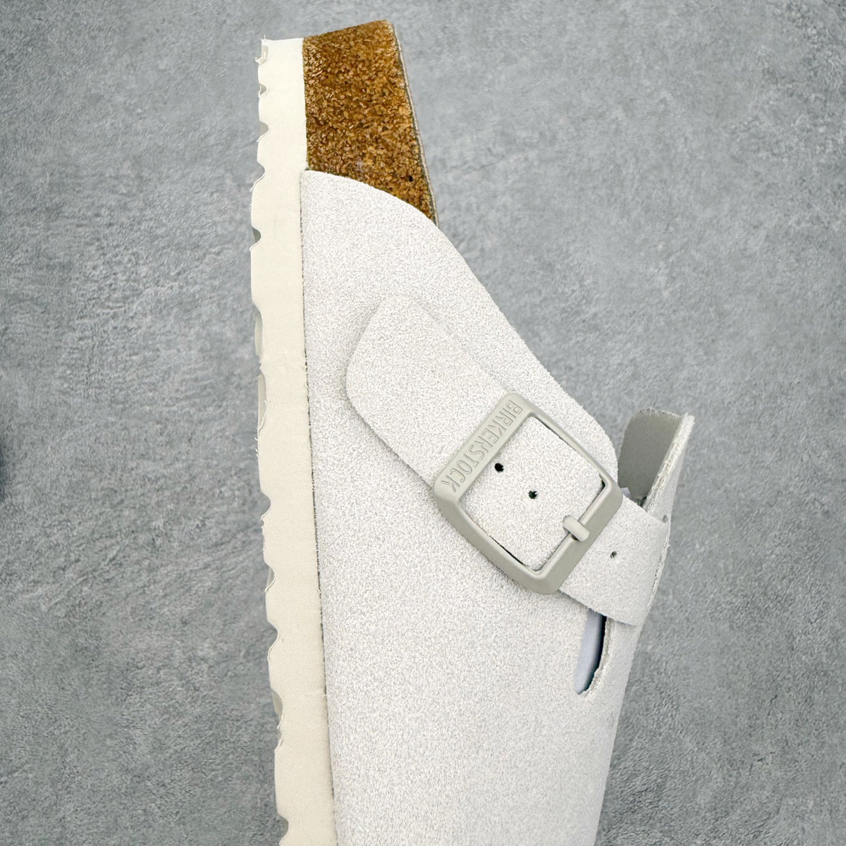 Birkenstock Boston Camurça - Branco
