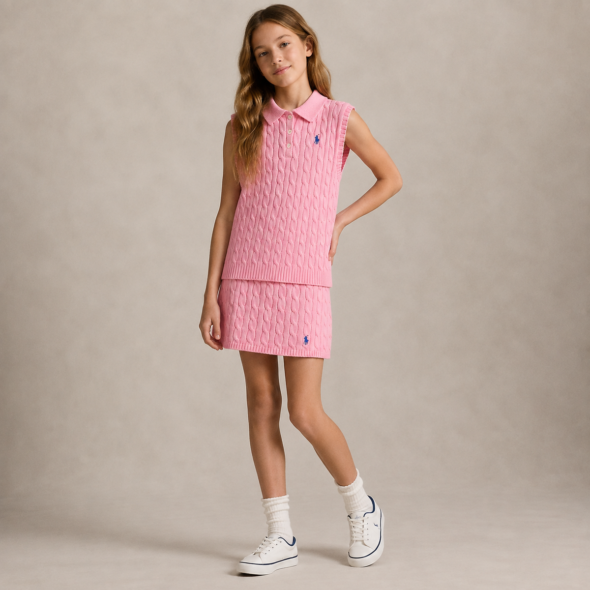 Conjunto Feminino Ralph Lauren – Rosa, Preto, Cinza Grafite, Bege ou Verde Esmeralda