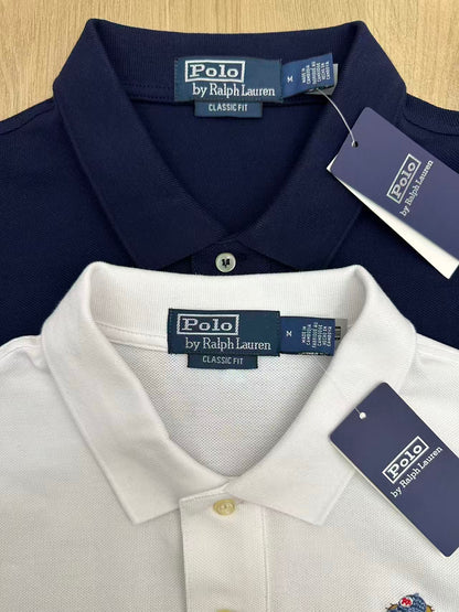Camisa Polo Ralph Lauren Bear – Branco ou Azul Marinho