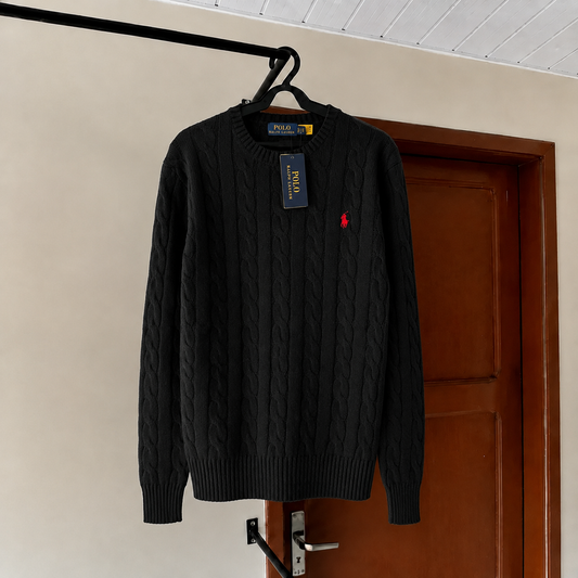 Suéter Polo Ralph Lauren Tricotado Preto