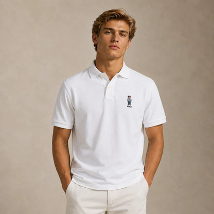 Camisa Polo Ralph Lauren Bear – Branco ou Azul Marinho