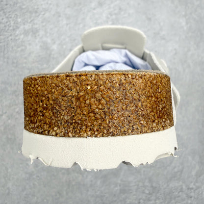 Birkenstock Boston Camurça - Branco