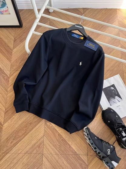 Suéter Polo Ralph Lauren Forrado em Lã – Preto, Azul Marinho, Cinza ou Verde Floresta