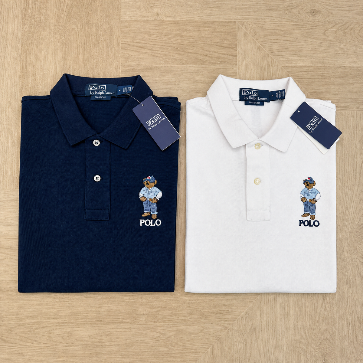 Camisa Polo Ralph Lauren Bear – Branco ou Azul Marinho