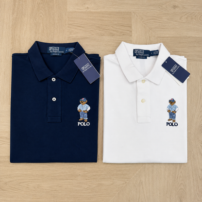Camisa Polo Ralph Lauren Bear – Branco ou Azul Marinho