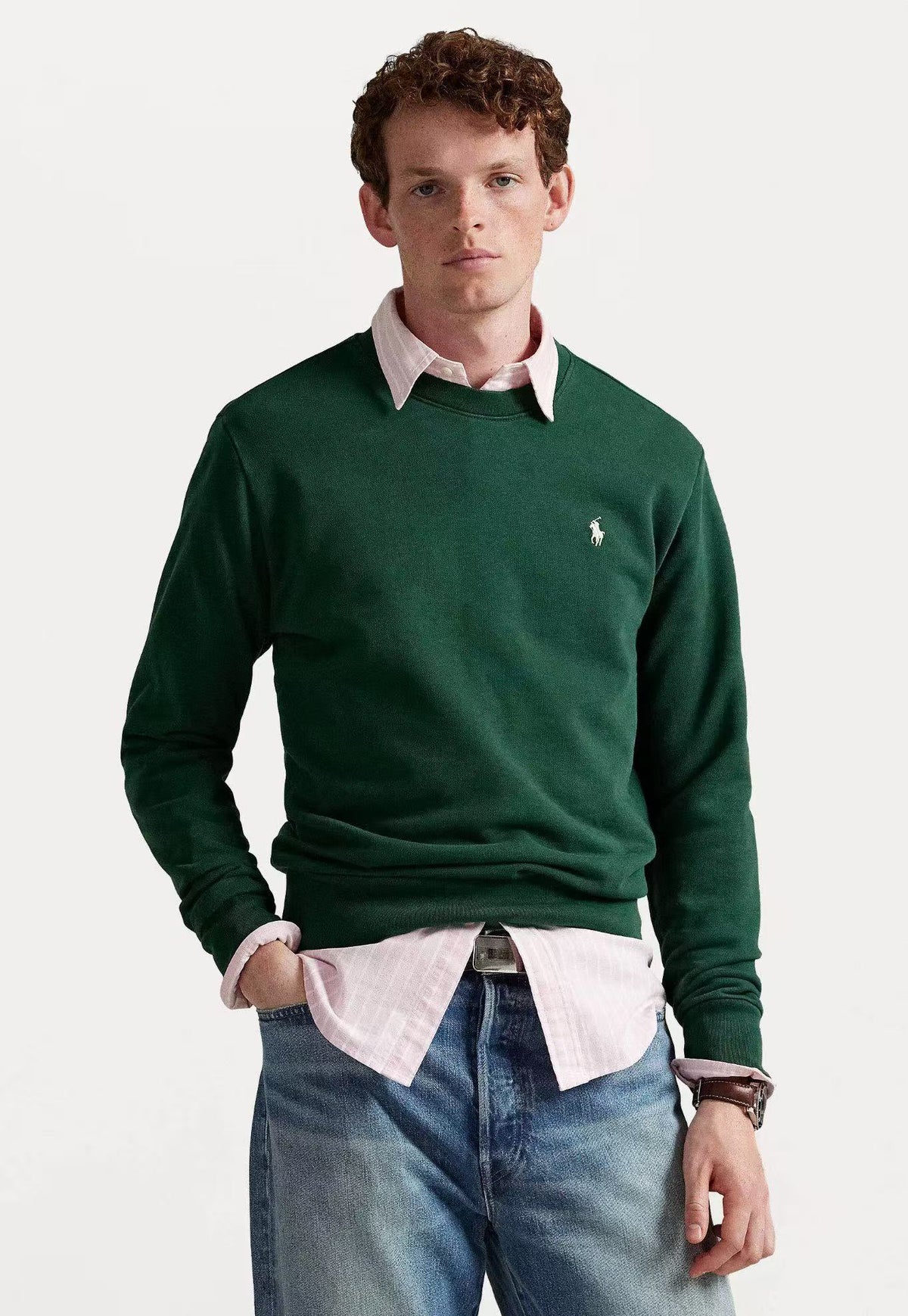 Suéter Polo Ralph Lauren Forrado em Lã – Preto, Azul Marinho, Cinza ou Verde Floresta