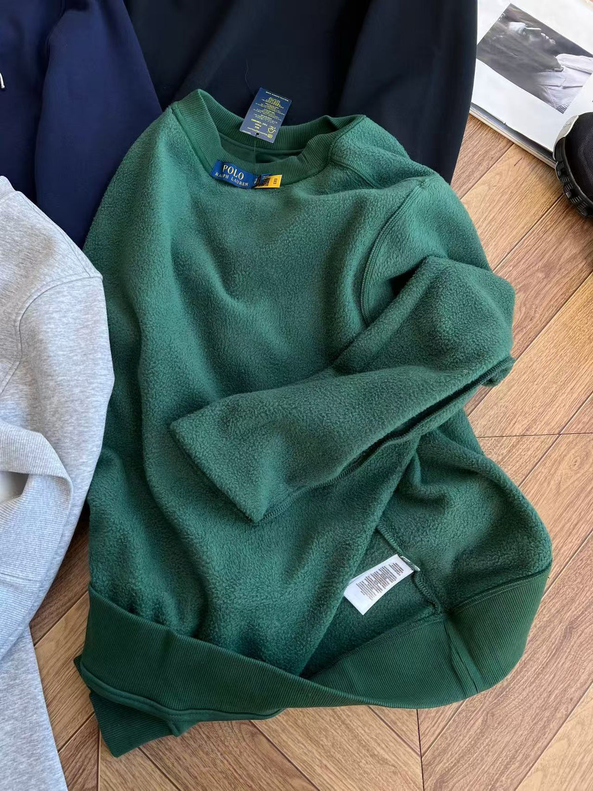 Suéter Polo Ralph Lauren Forrado em Lã – Preto, Azul Marinho, Cinza ou Verde Floresta