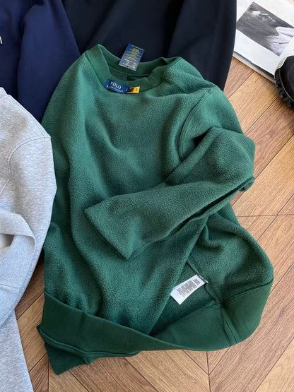 Suéter Polo Ralph Lauren Forrado em Lã – Preto, Azul Marinho, Cinza ou Verde Floresta