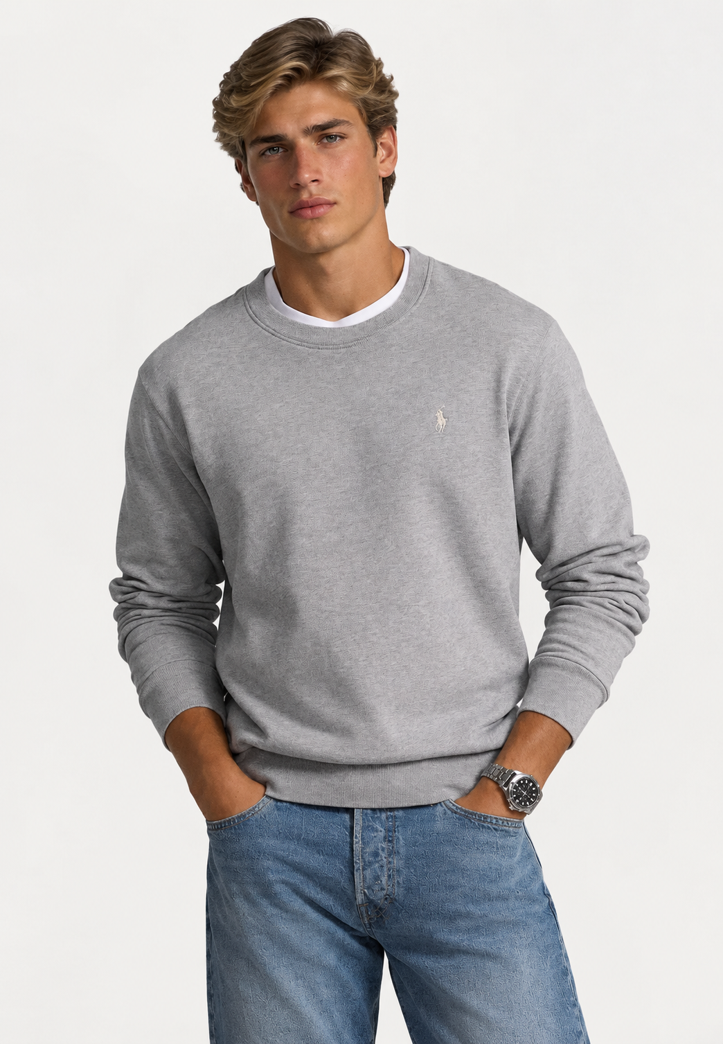 Suéter Polo Ralph Lauren Forrado em Lã – Preto, Azul Marinho, Cinza ou Verde Floresta