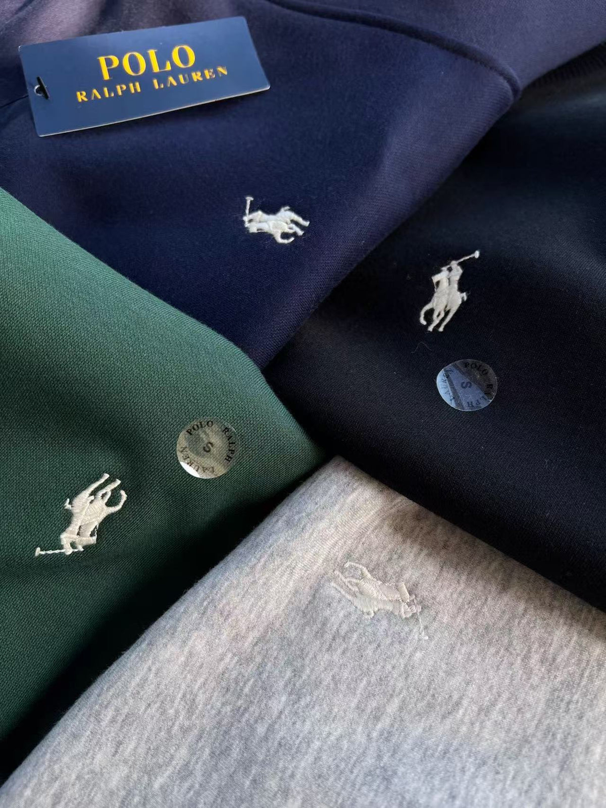 Suéter Polo Ralph Lauren Forrado em Lã – Preto, Azul Marinho, Cinza ou Verde Floresta