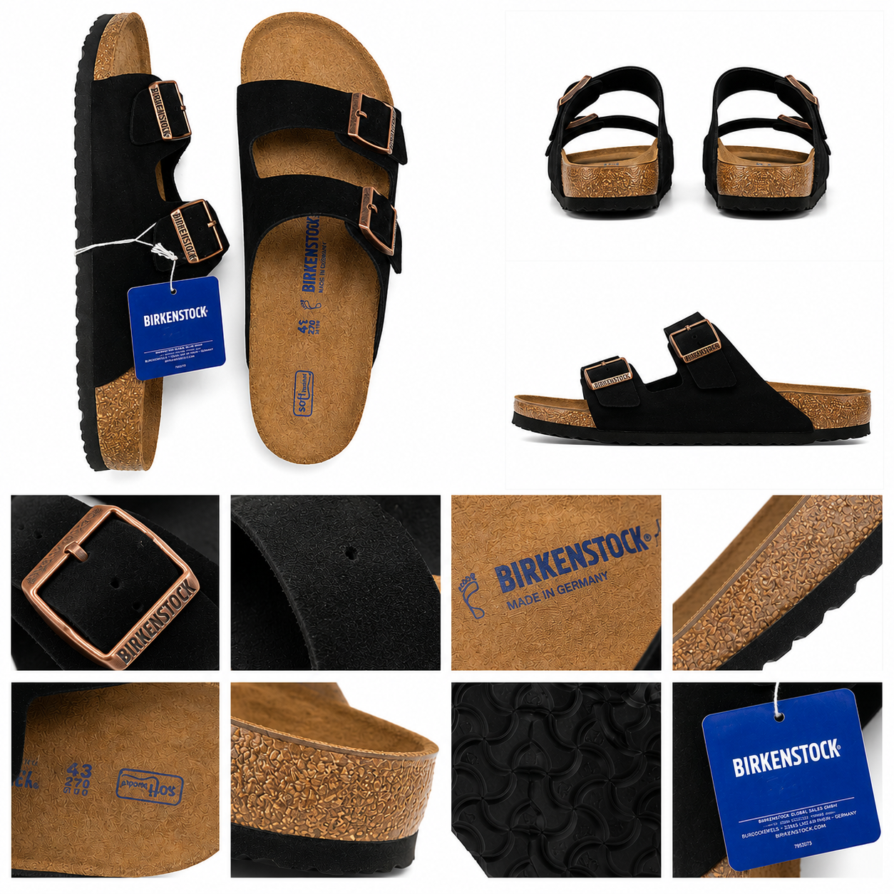Birkenstock Preto Camurça