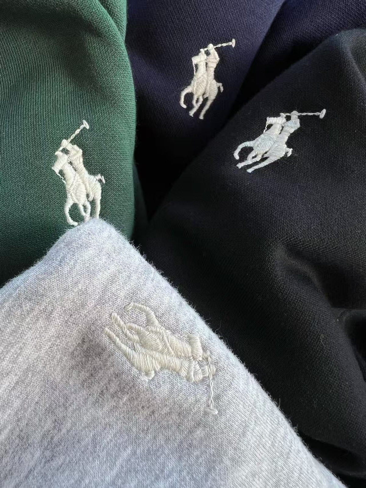 Suéter Polo Ralph Lauren Forrado em Lã – Preto, Azul Marinho, Cinza ou Verde Floresta