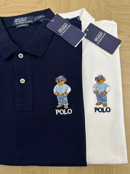 Camisa Polo Ralph Lauren Bear – Branco ou Azul Marinho