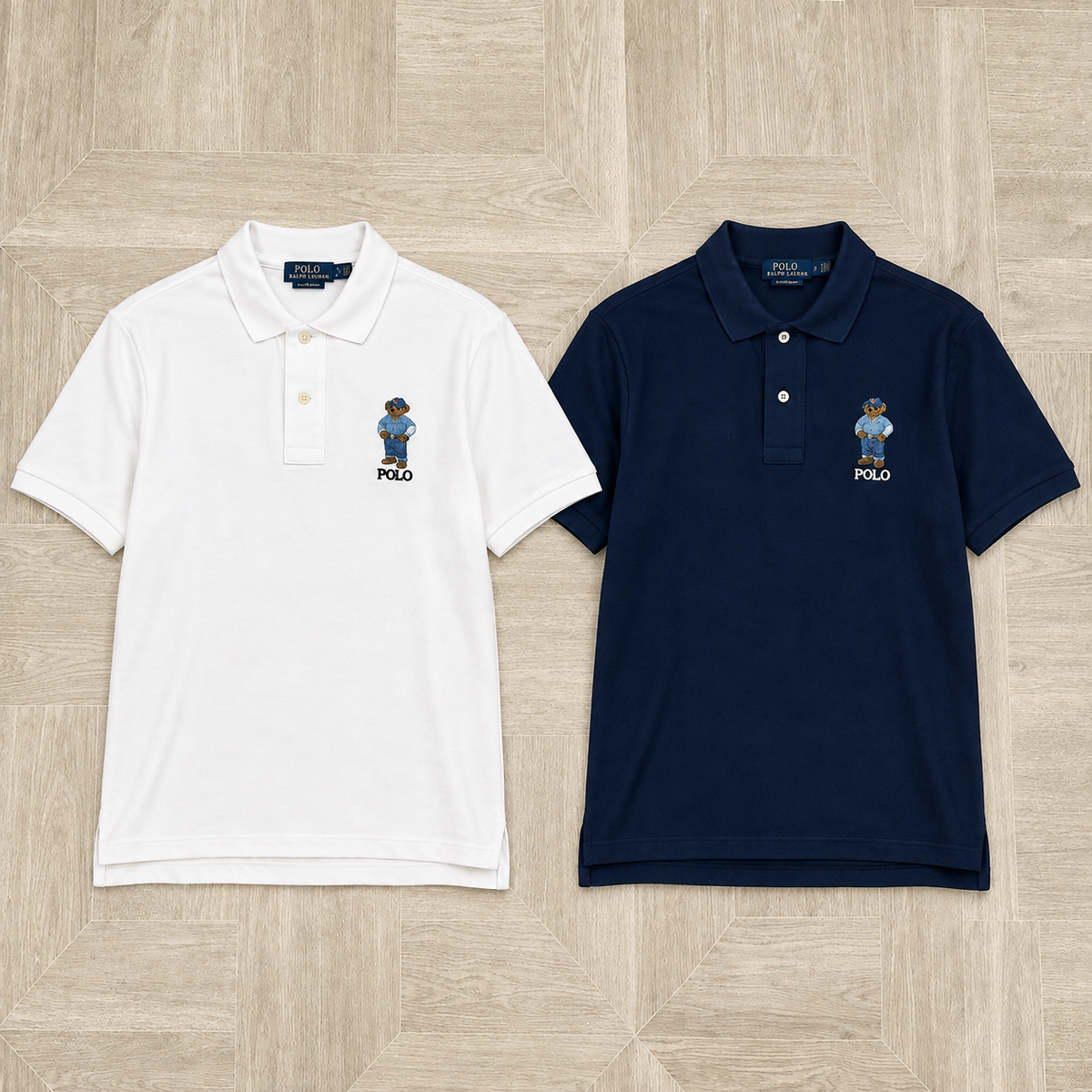 Camisa Polo Ralph Lauren Bear – Branco ou Azul Marinho