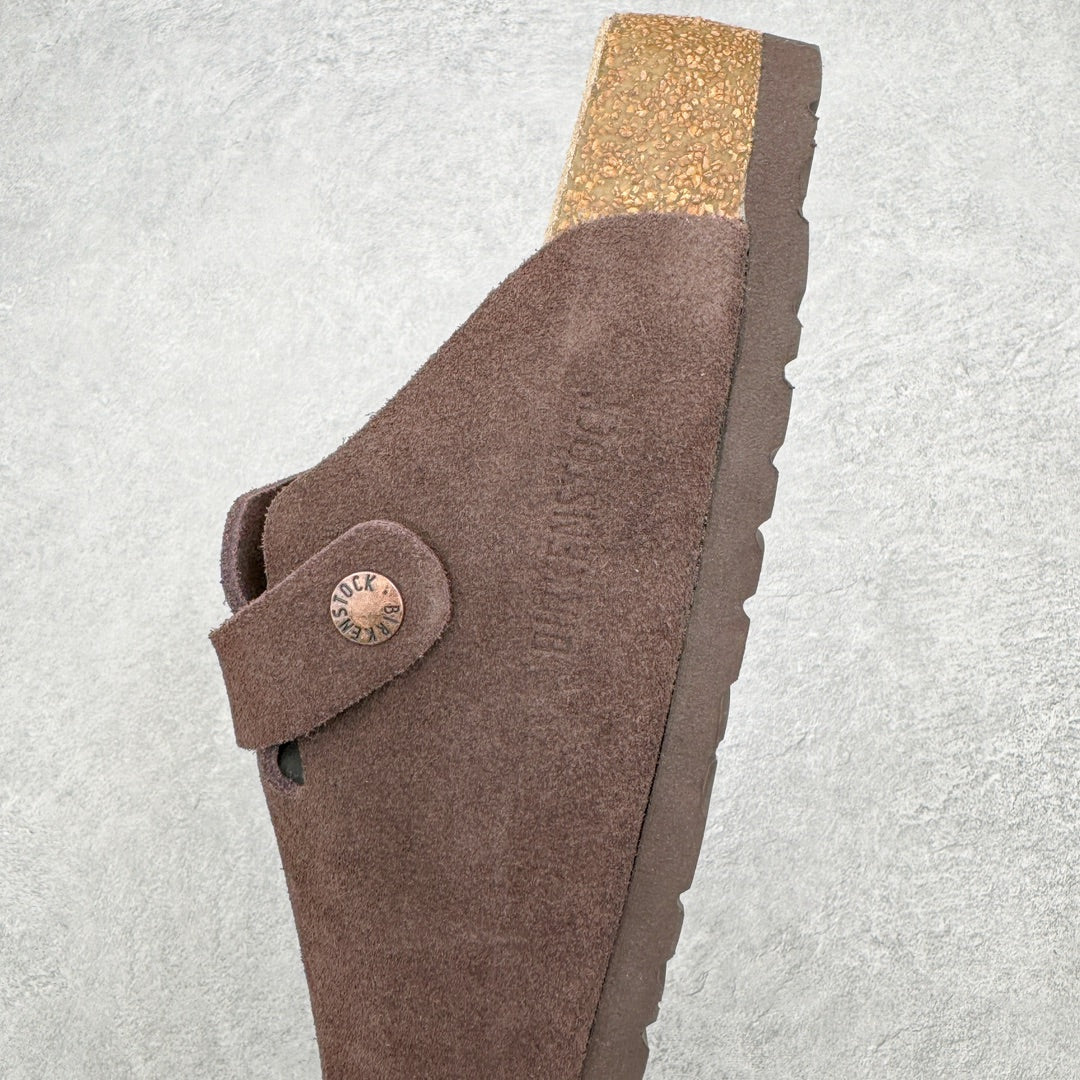 Birkenstock Boston Camurça - Marrom