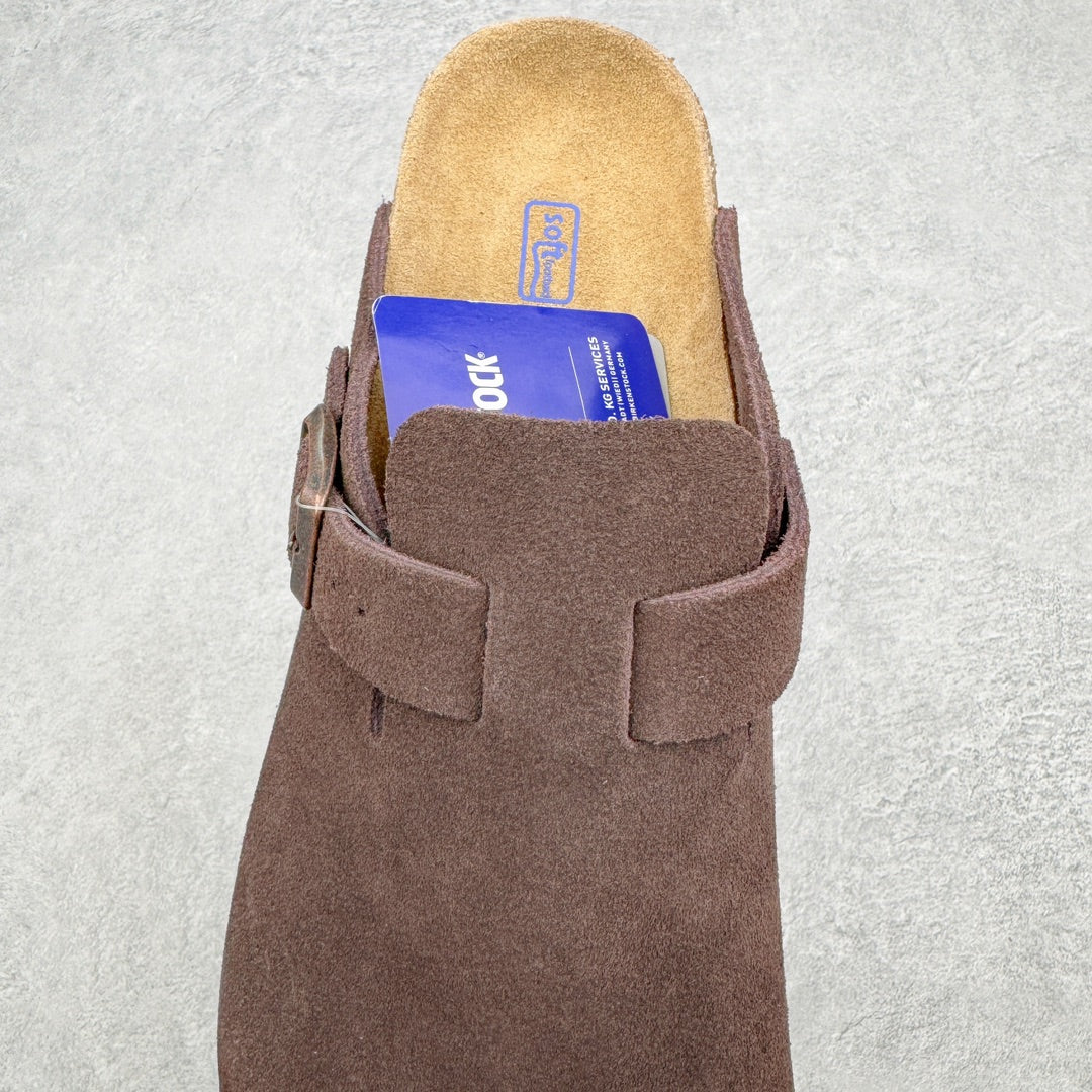 Birkenstock Boston Camurça - Marrom