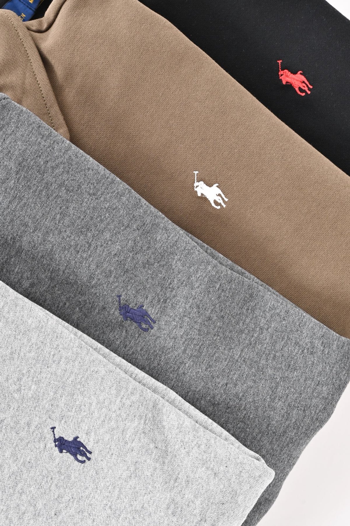 Suéter Polo Ralph Lauren Quarterzip Unissex – Preto, Cáqui, Cinza Claro ou Cinza Carvão