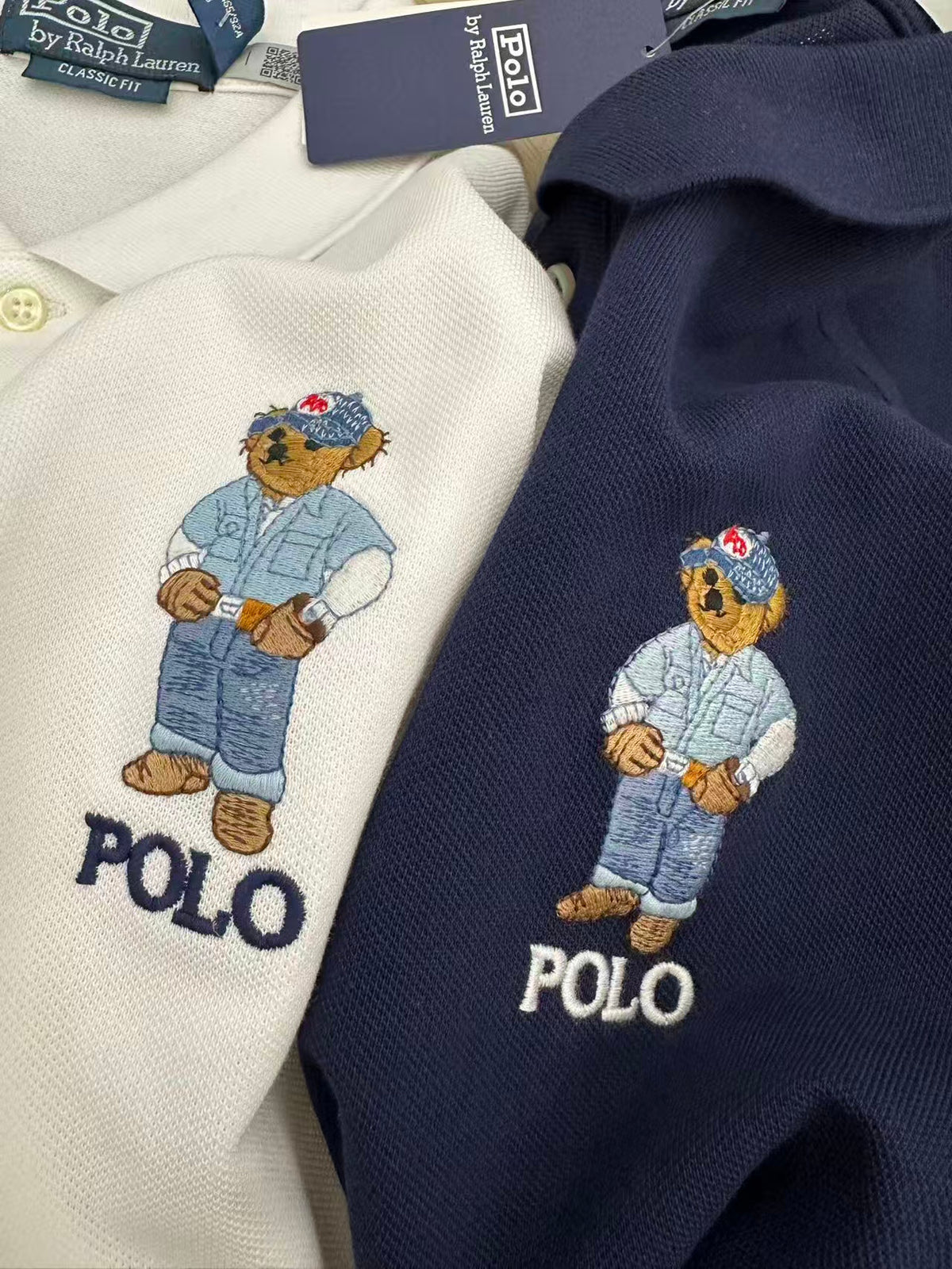 Camisa Polo Ralph Lauren Bear – Branco ou Azul Marinho