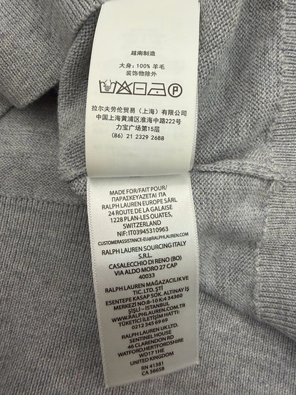 Suéter Polo Ralph Lauren 100% Lã – Cinza, Azul Marinho ou Preto