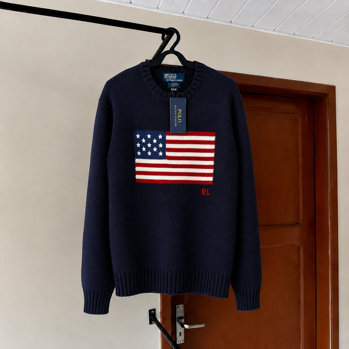 Suéter Polo Ralph Lauren Bandeira Icônica USA
