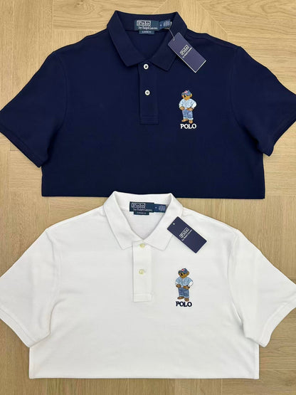 Camisa Polo Ralph Lauren Bear – Branco ou Azul Marinho
