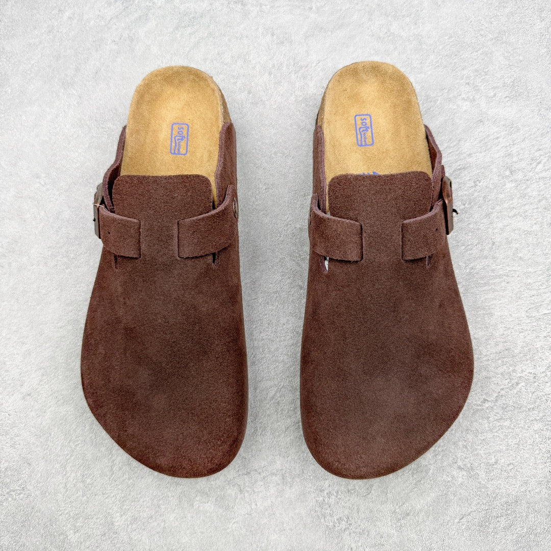Birkenstock Boston Camurça - Marrom