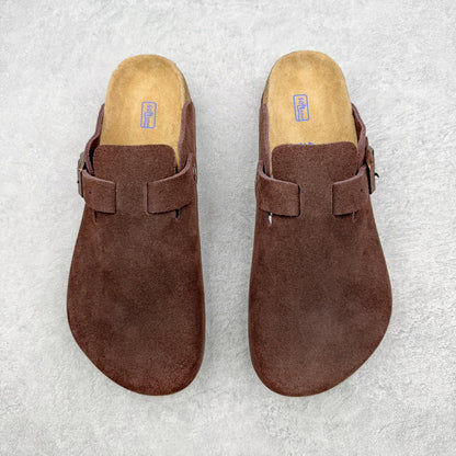 Birkenstock Boston Camurça - Marrom