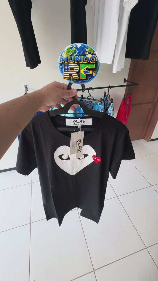 Camiseta CDG Play Preto Big Heart